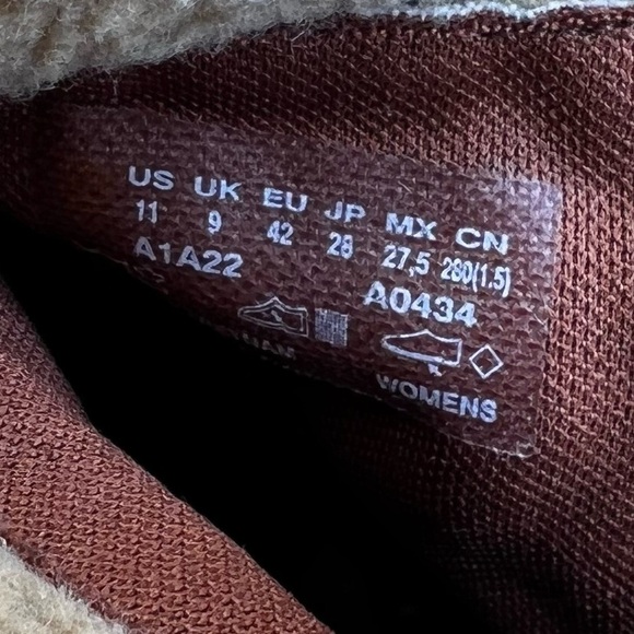 Timberland Women’s Oiled Leather Glancy Fleece Folded Down Heeled Booties Boots - Picture 10 of 14